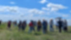 a group on a sasksoil field day near saskatoon, sk