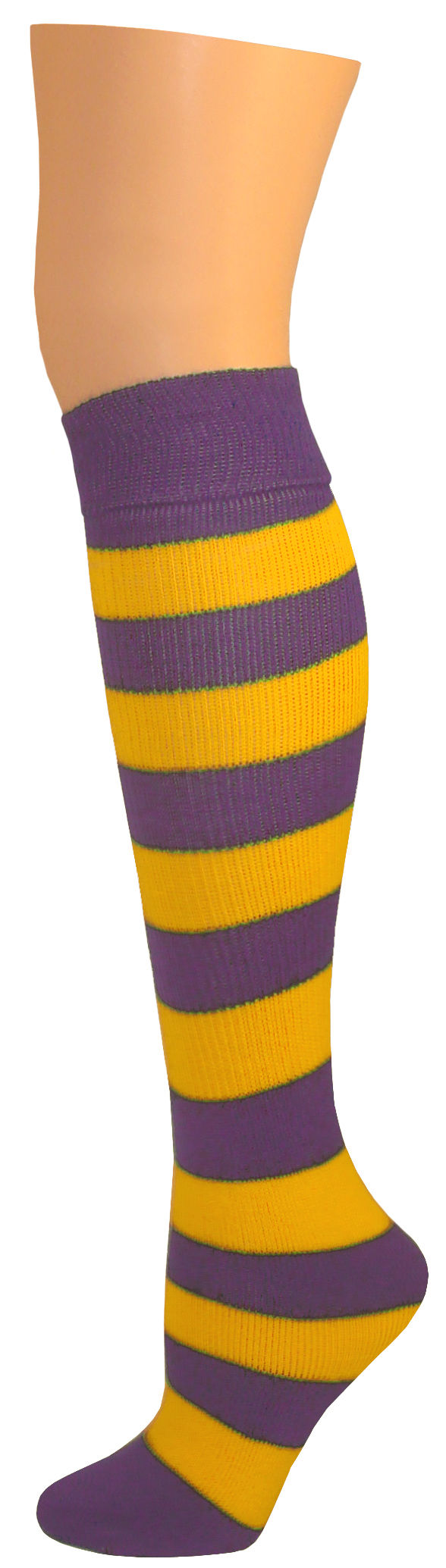 Thumbnail: Juniors Two Color Striped Socks