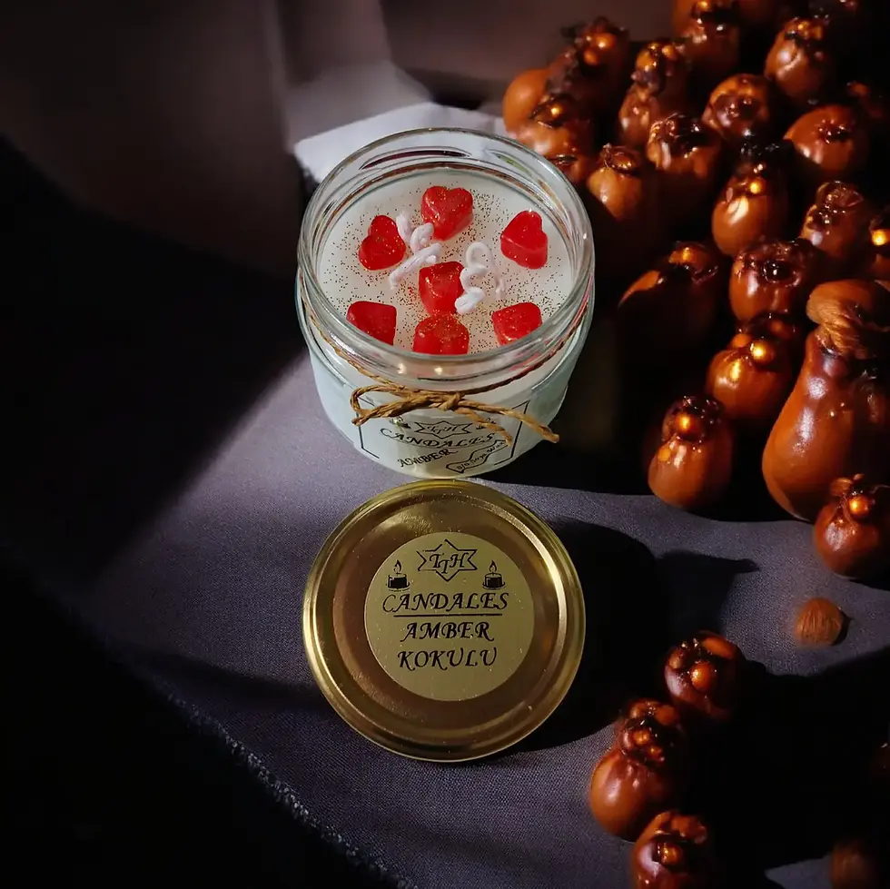 Küçük resim: Cam Kavanoz Mum Kapaklı Amber 300ml (Kodu:TTH0028)