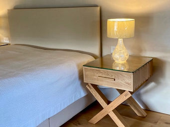 Oak bedside cabinets