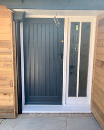 Wooden Dordogne front door