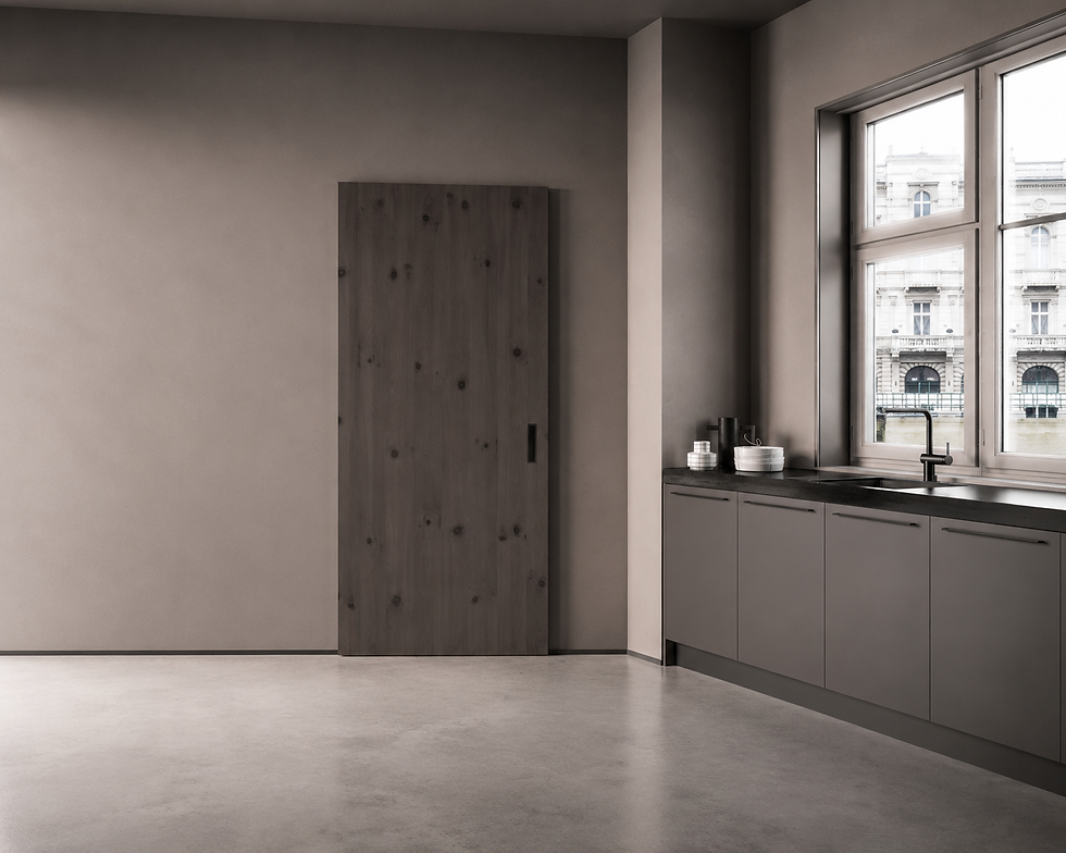 Porte en bois coulissante