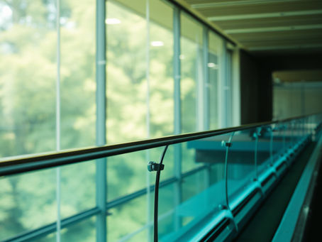 Garde-corps alu et verre