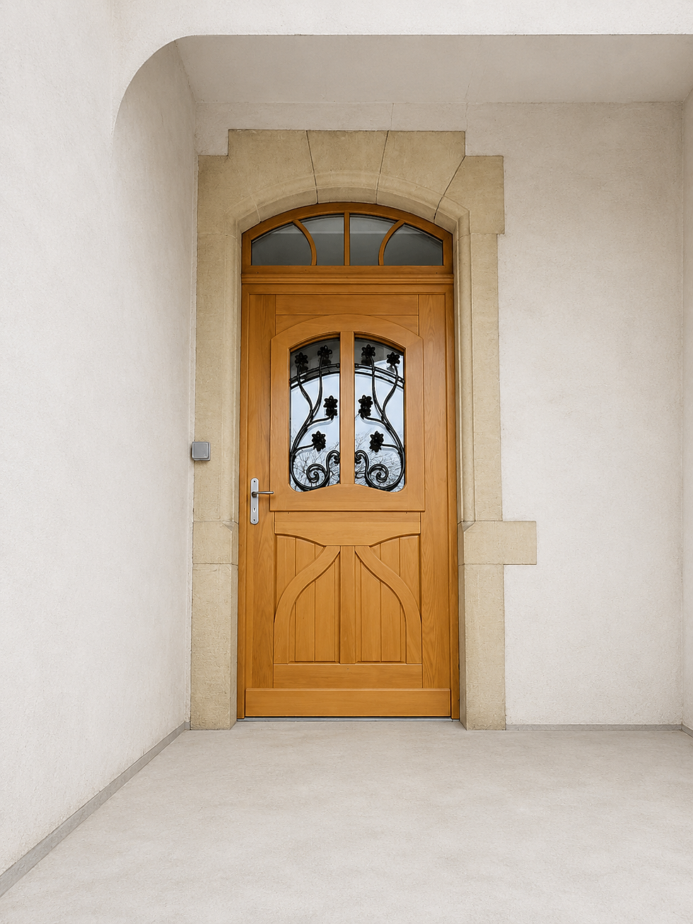 Porte d'entrée rénovée