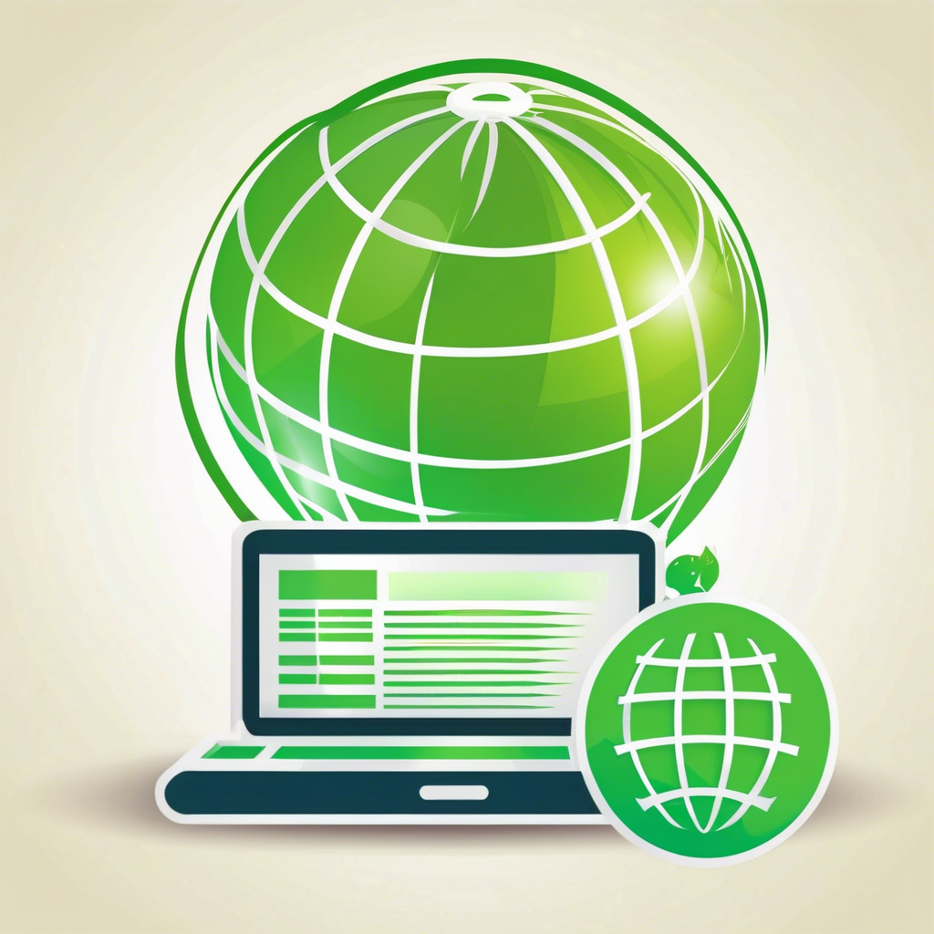 _create a website icon - aa globe and  the Internet green.jpg