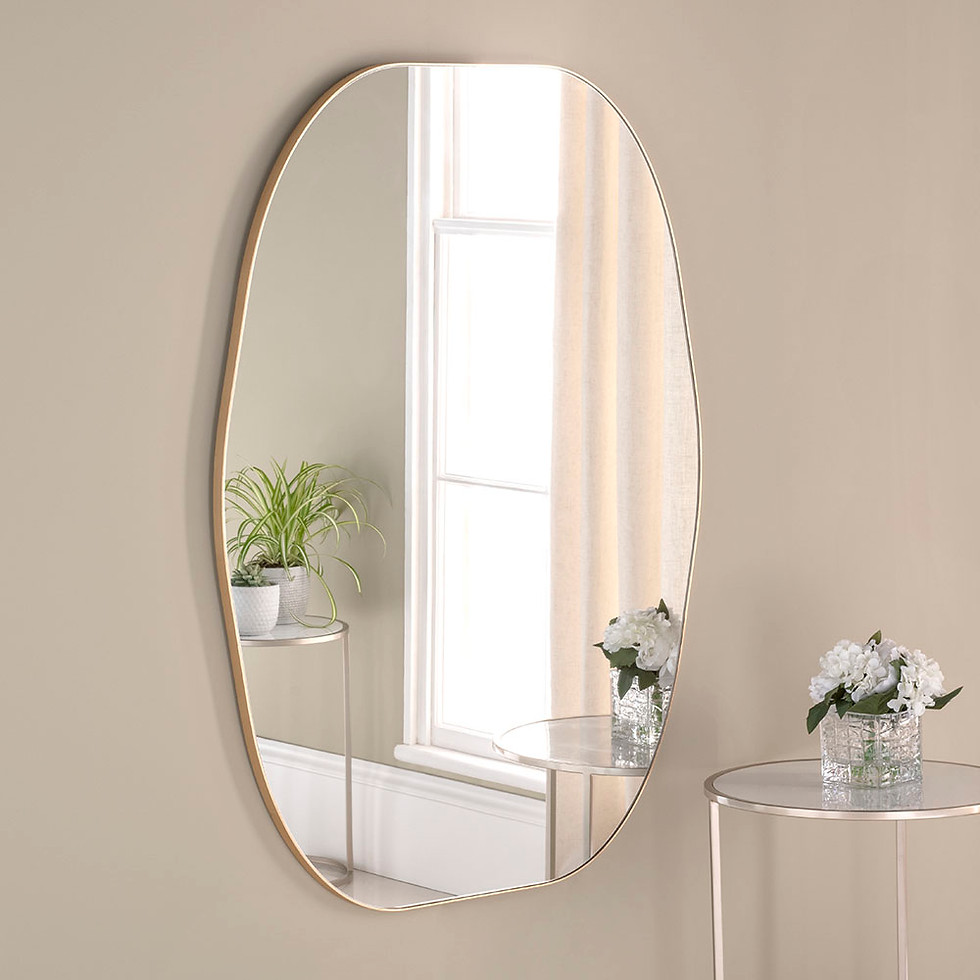 Minimal Oslo Mirror With Gold Frame