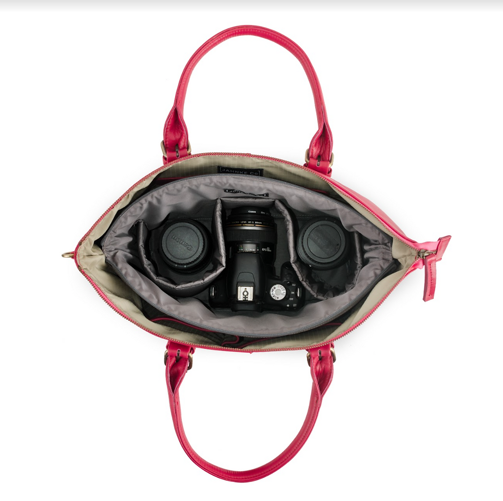 Thumbnail: HINAKO Camera - Leather tote camera bag