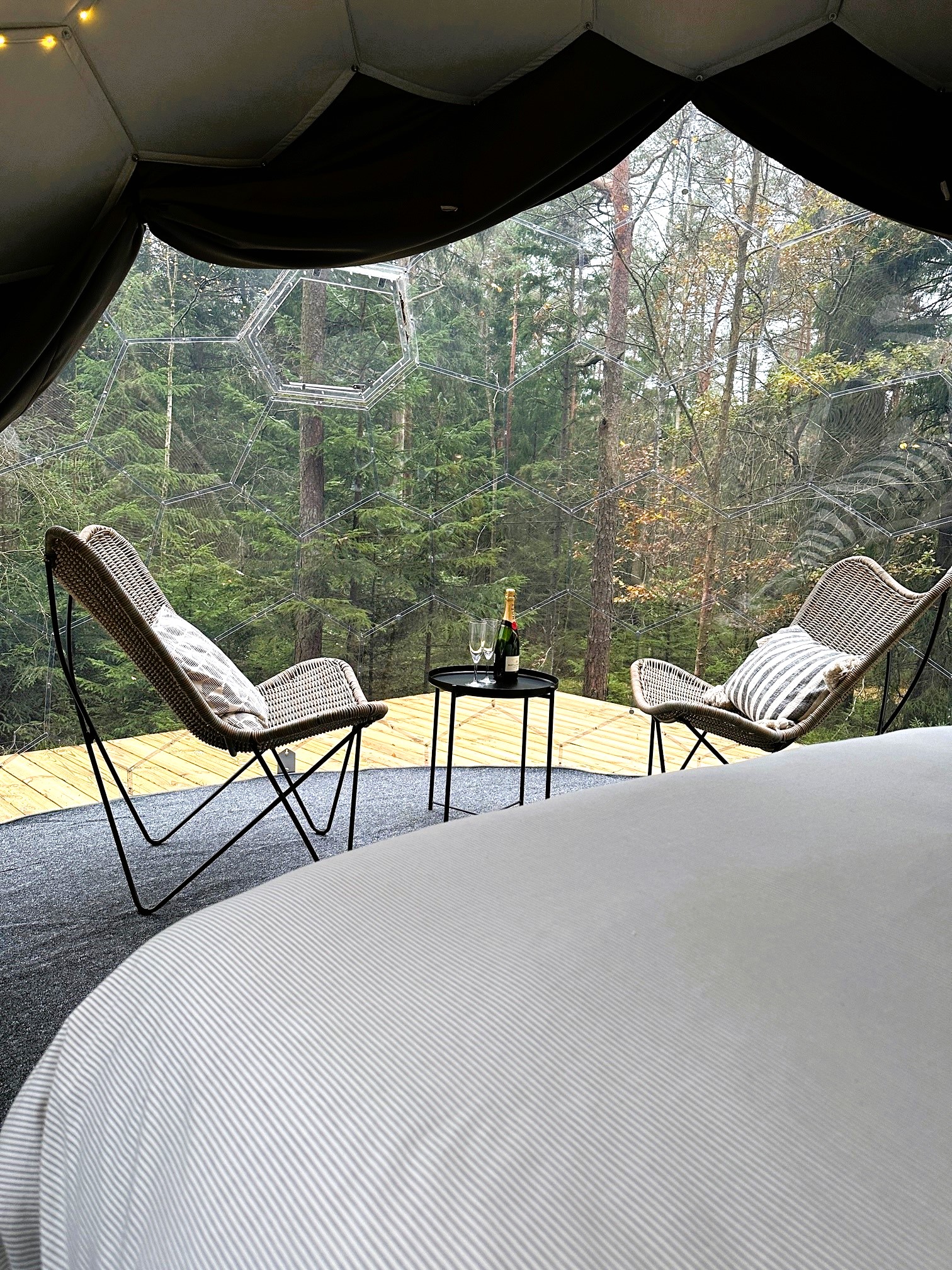 Glampingdome på Gråbogården