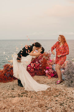 Brautpaar bei Trauung bei Destination Wedding