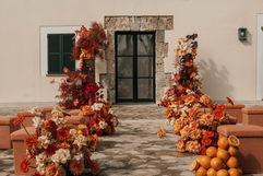 Detailfoto Destination Wedding Dekoration