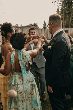 Momentaufnahme während einer Hochzeit in Brandenburg