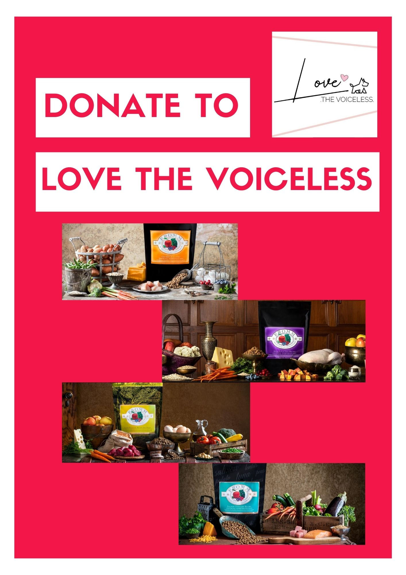 Donate to Love the Voiceless: Fromm Dry Dog Food