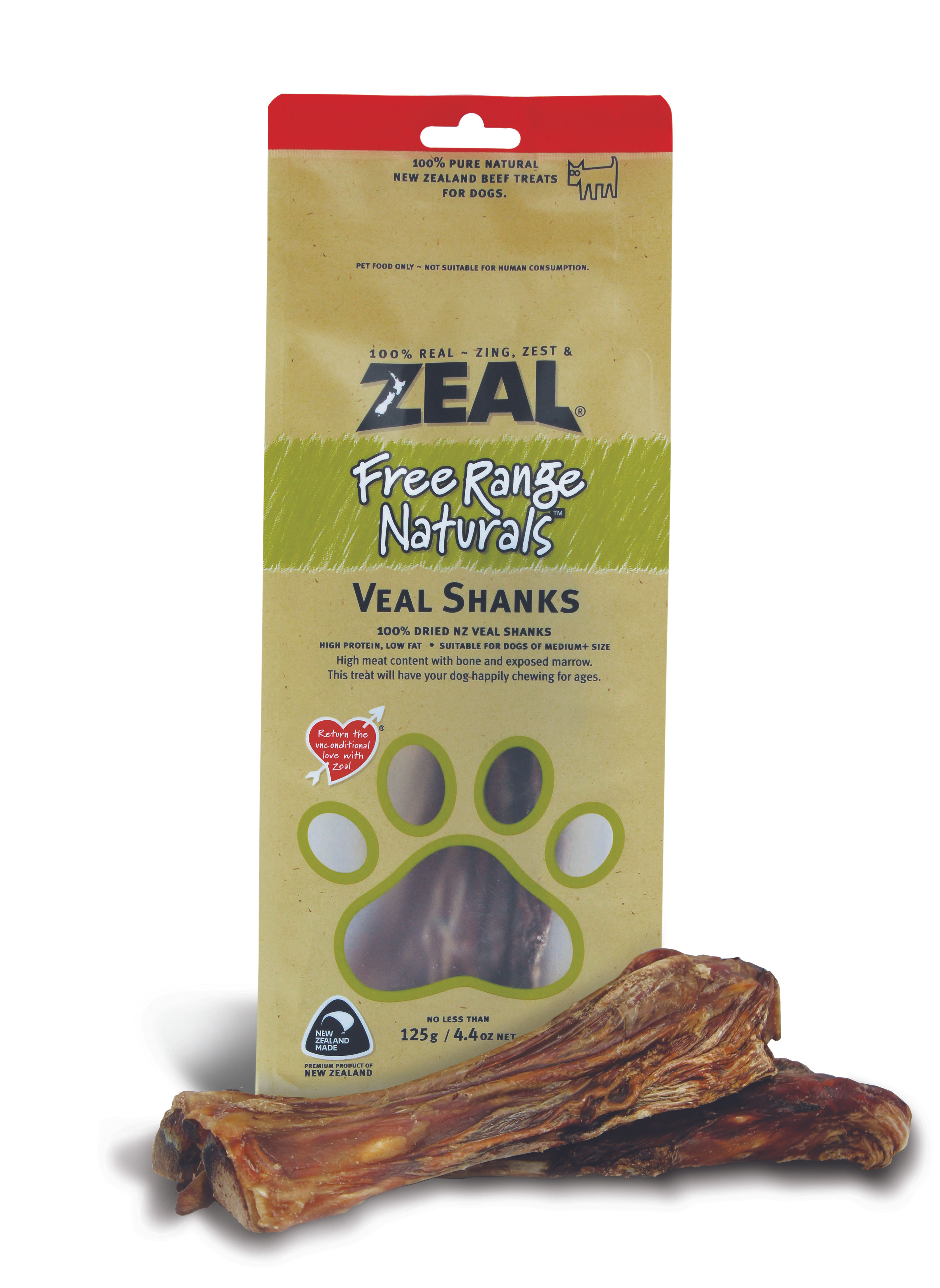 Zeal Free Range Naturals Veal Shanks (125g)
