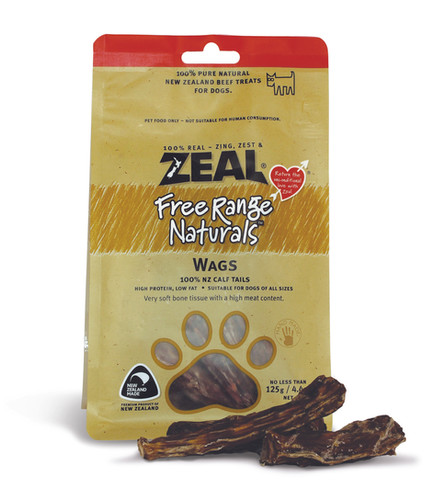 ナム ZEAL Free Range Naturals Wags 125g Zeal Free Range Naturals Wags (125g) | Happy Hounds