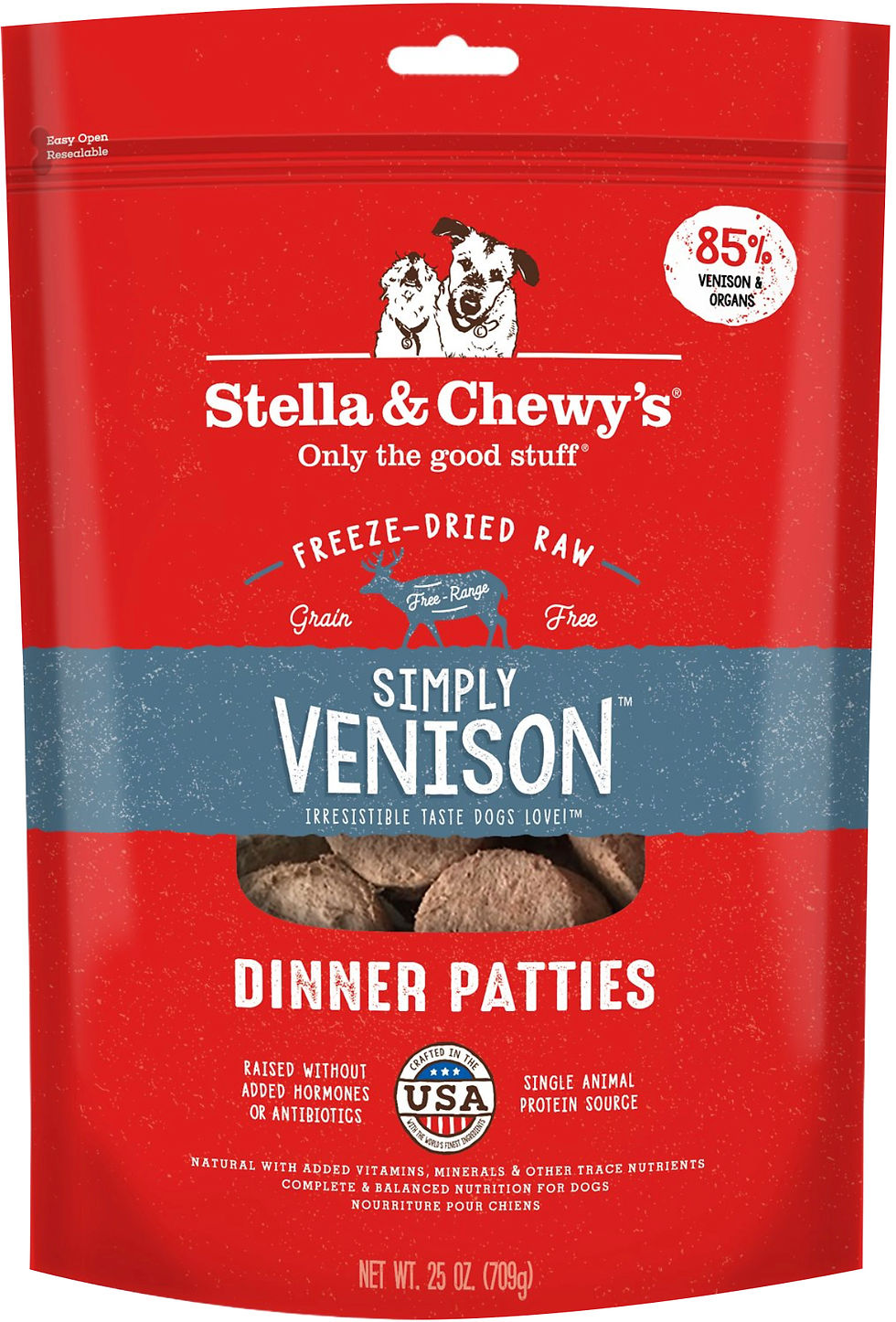 Stella & Chewy's Dinner Patties - Simply Venison 25oz
