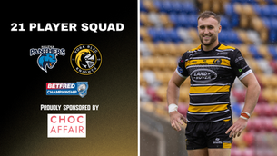 21 Player Squad named for Halifax Panthers