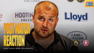 "We need to bring that brand of rugby from the start": Mark Applegarth reacts to today's heavy defeat to Wigan Warriors.