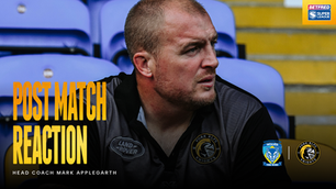 "The story of the 2nd half is execution & composure": Mark Applegarth reacts to loss against Warrington Wolves
