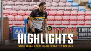 Widnes Vikings 18-36 York Knights: Highlights
