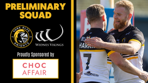21 Man squad named for Widnes Vikings 1895 Cup clash!
