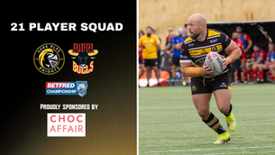 21 Player Squad named for Bradford Bulls