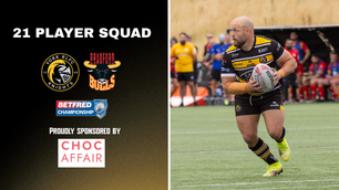 21 Player Squad named for Bradford Bulls