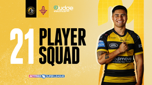 21 Player Squad | York Knights vs Huddersfield Giants