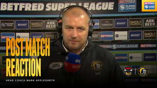 "We've got to get back to our DNA": Mark Applegarth reacts to tonight's Bradford Bulls defeat.