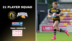 21 Player Squad named for Barrow Raiders!