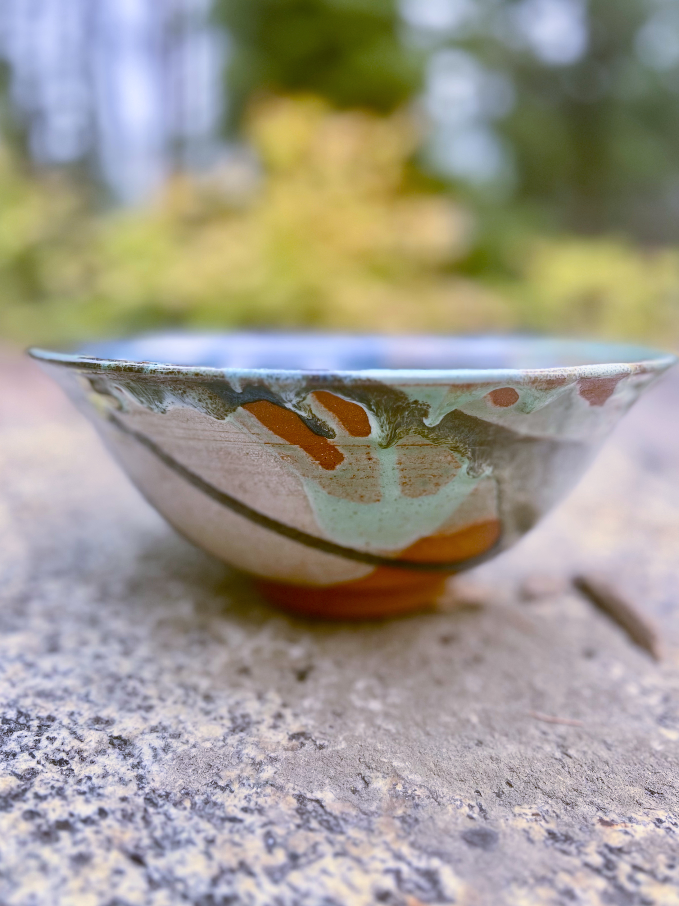 Multi Color Serving Bowl