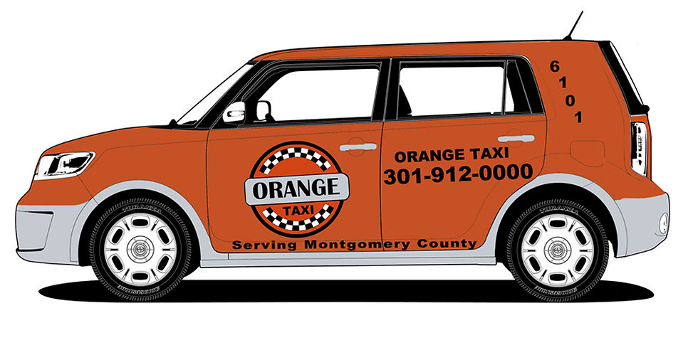 Orange Taxi Scion XB sketch