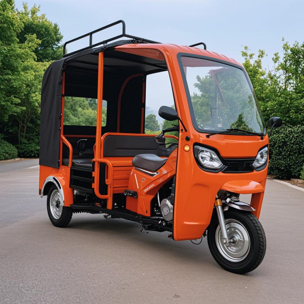2025 nouvelle conception Tricycles motorisés à 4 passagers Tricycles motorisés