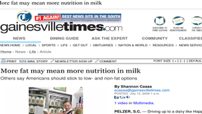 "More Fat May Mean More Nutrition in Milk"