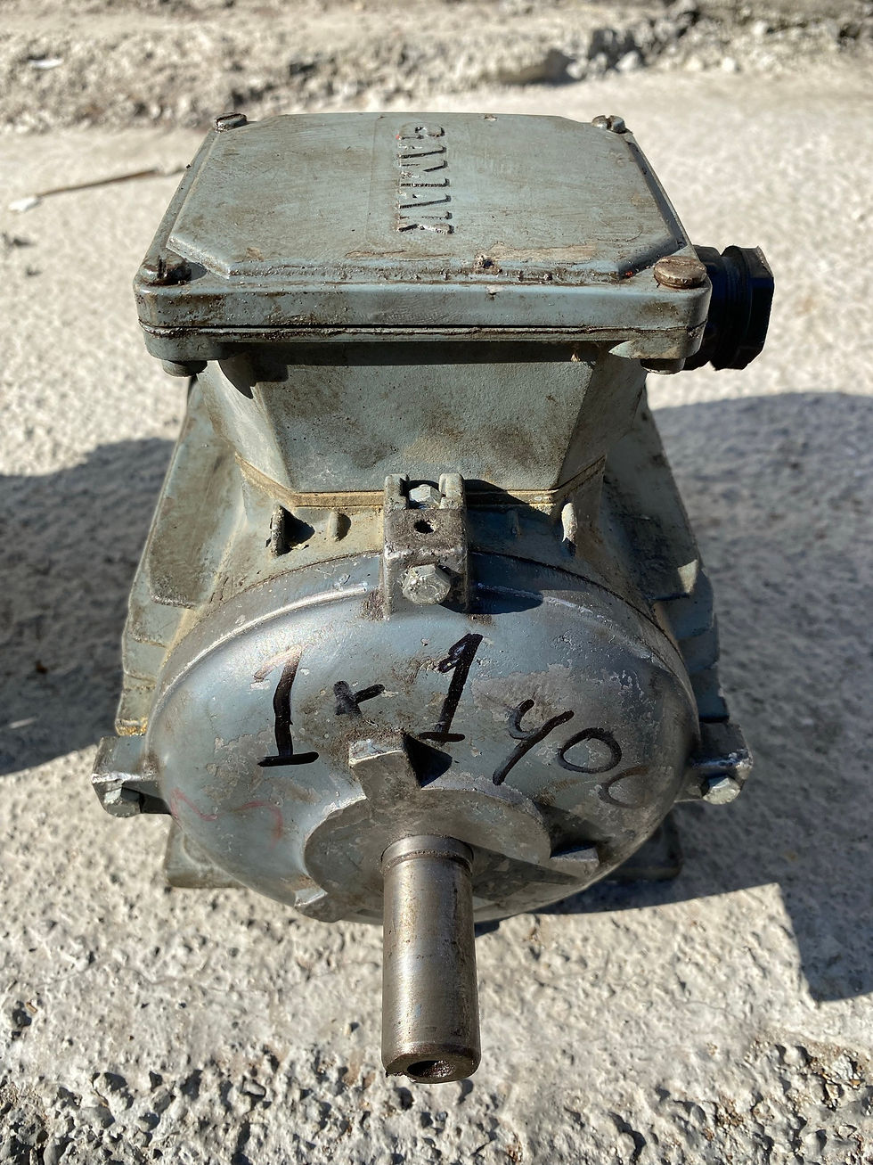 Gamak 0.75 kW 1 HP 380 V trifaze asenkron elektrik motoru, 1400 rpm, ikinci el bakımlı