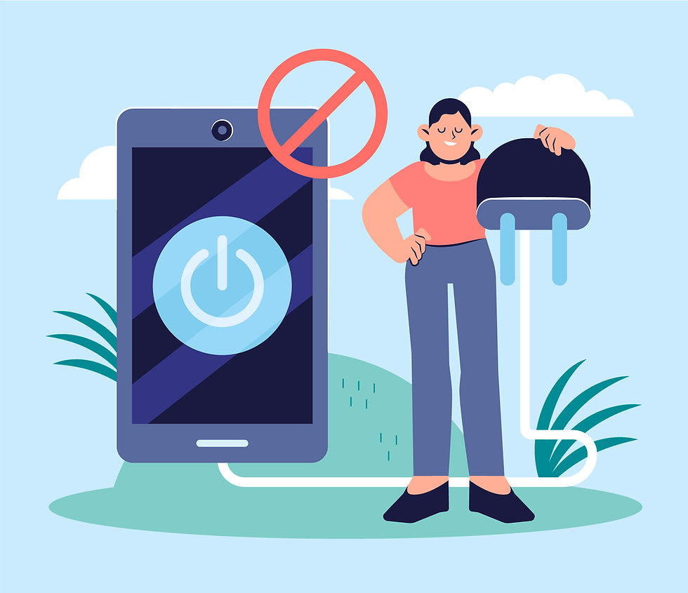 éteindre son téléphone pendant les vacances