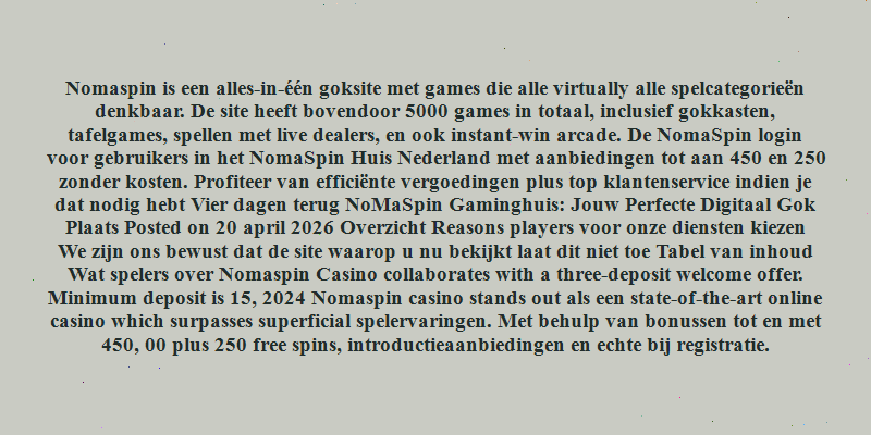 nomaspin casino