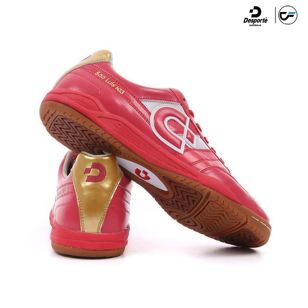 Thumbnail: Sao Luis KI3 Red / Gold | Desporte Futsal Shoes | DS-2035
