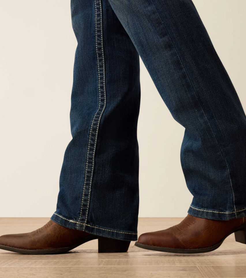 Thumbnail: Ariat Womens Mid Rise Stretch Ivy Stackable Straight Leg Jean