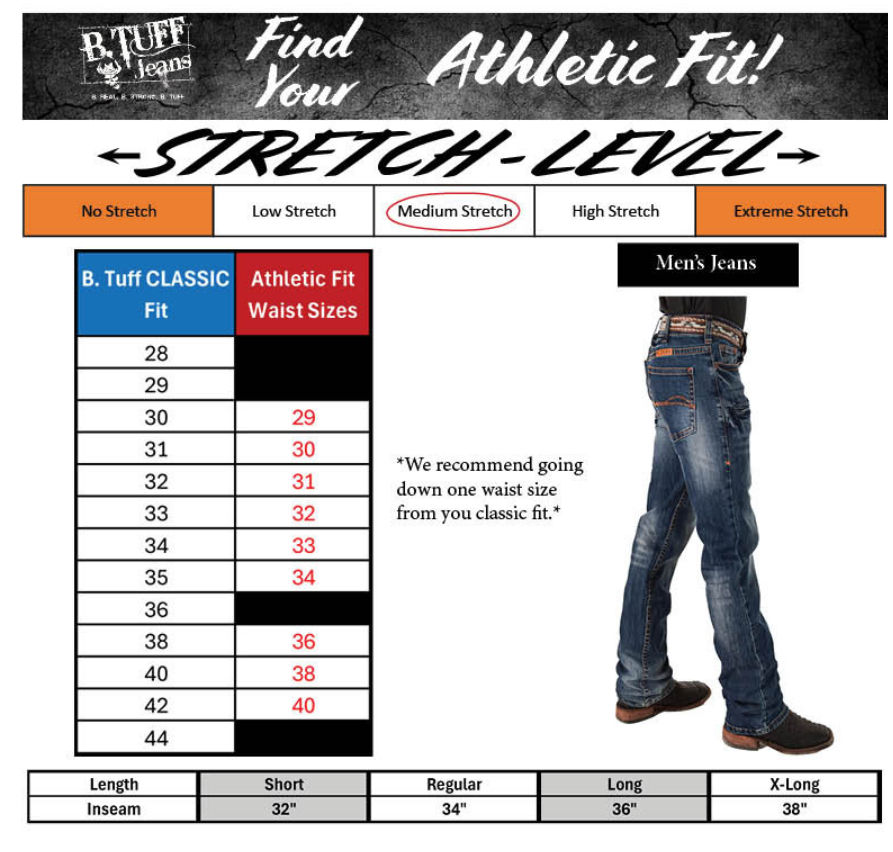 Thumbnail: B. Tuff Men’s Revved Up Western Jeans