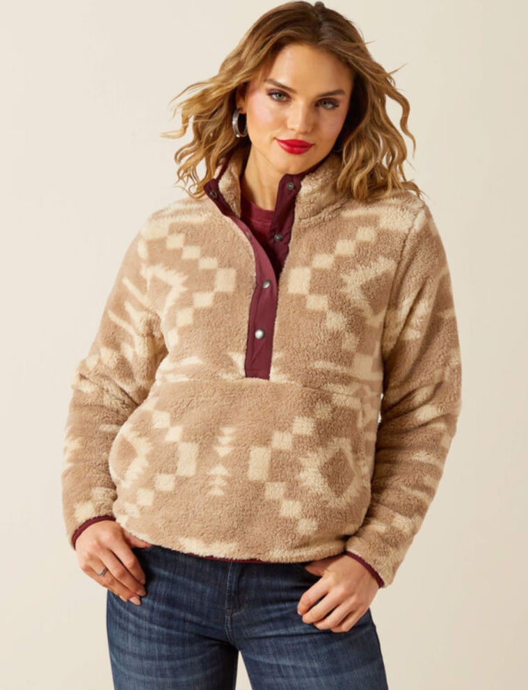Ariat WMS Berber Snap Front Sweatshirt