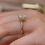 Thumbnail: 3ct Crushed ice cushion cut moissanite ring