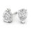 Thumbnail: Pear cut moissanite stud earrings