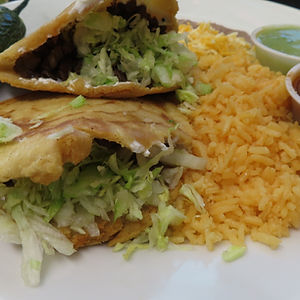 Gorditas (2) Rice & Beans