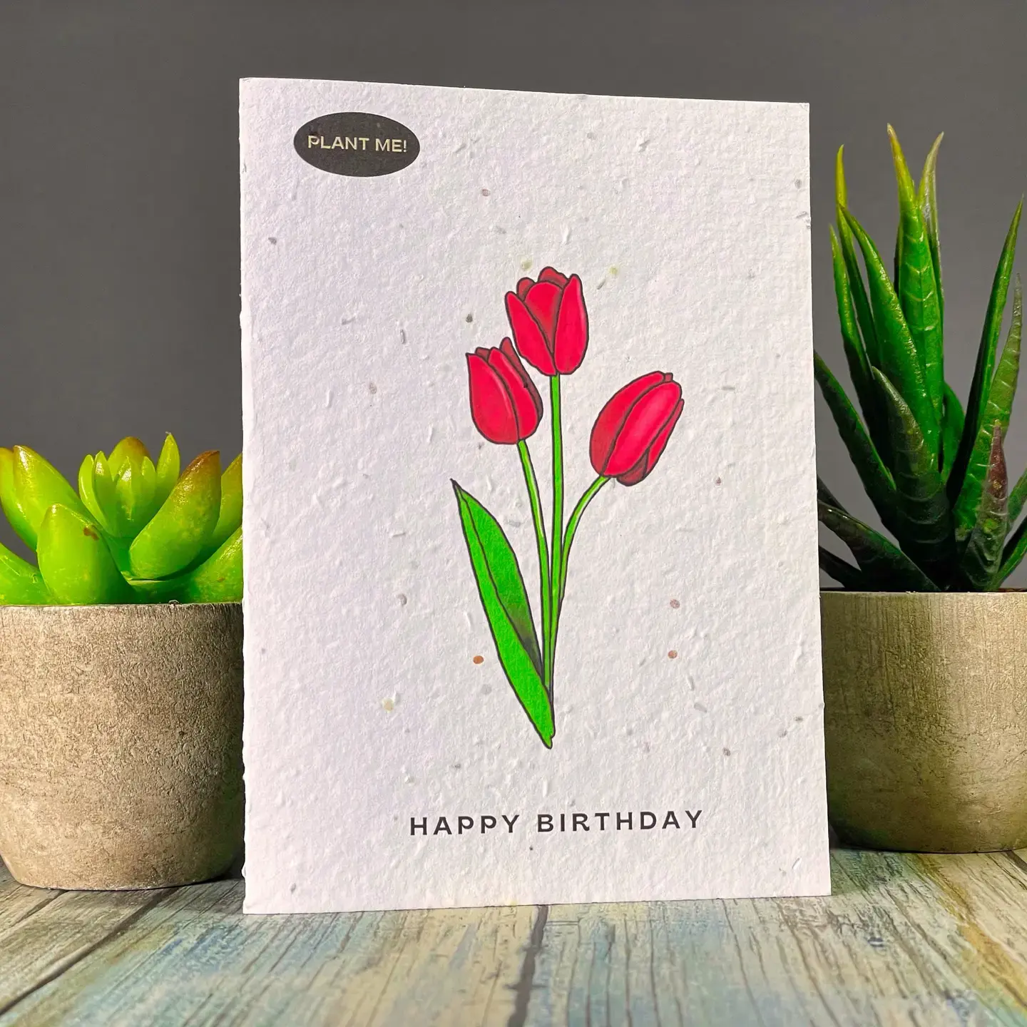 Plantable Greeting Card - Birthday Flowers