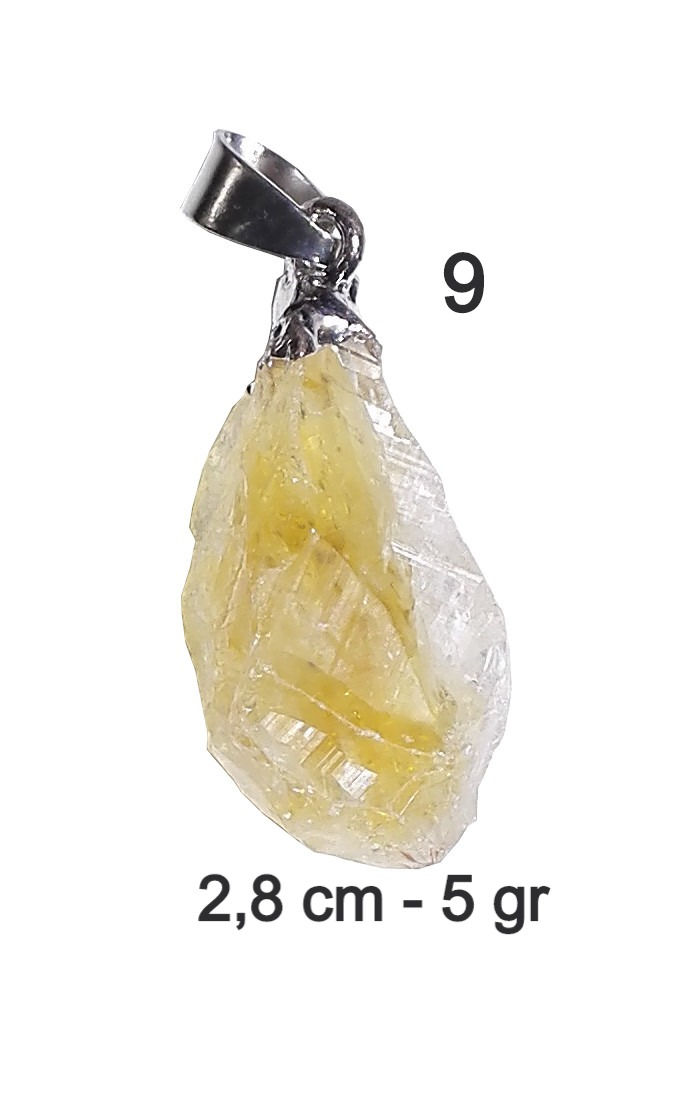 Miniature : pendentif citrine naturelle