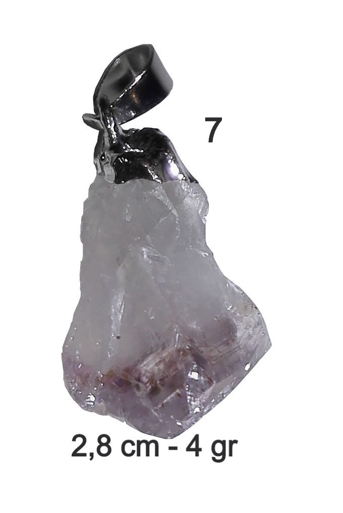 Miniature : pendentif améthyste naturelle