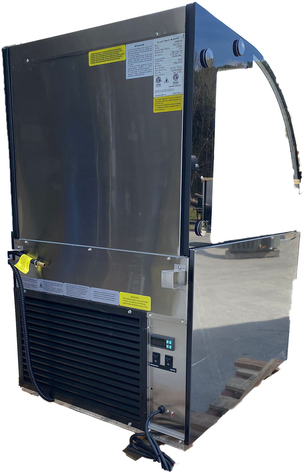 Thumbnail: BHAC-28 28" Black Horizontal Air Curtain Merchandiser 115V