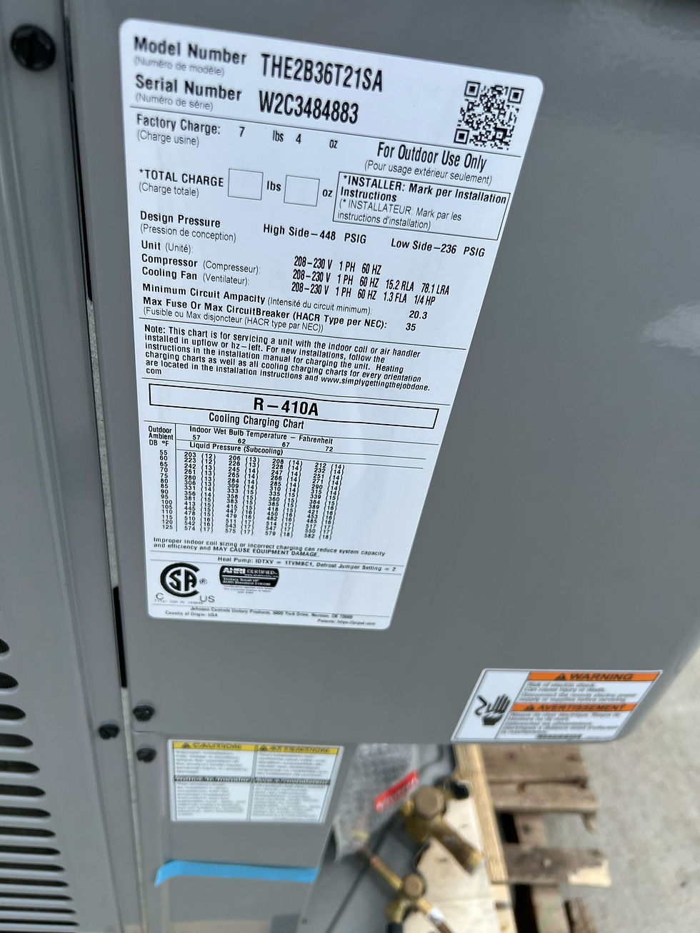 Thumbnail: York THE2B36T21SA 3 ton Heat Pump Single Stage 230v 1PH