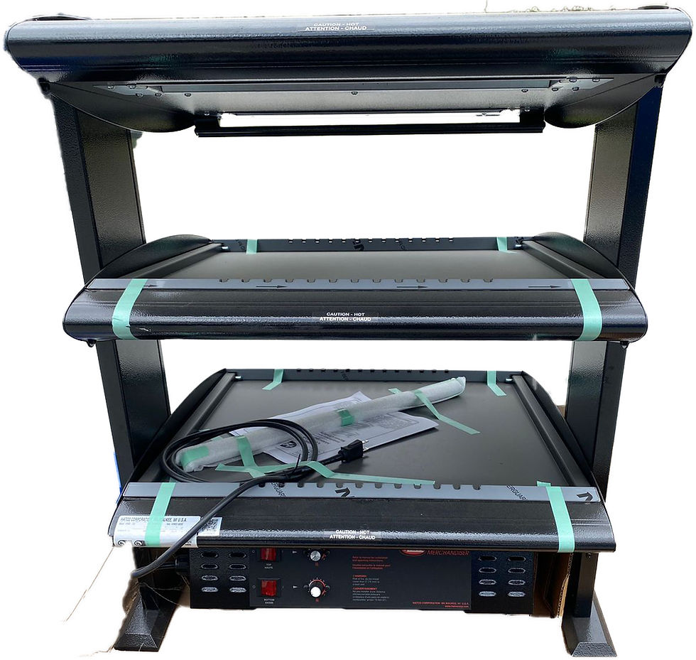 Thumbnail: Hatco HXMS-24D LED 24" Heated Slanted Double Shelf