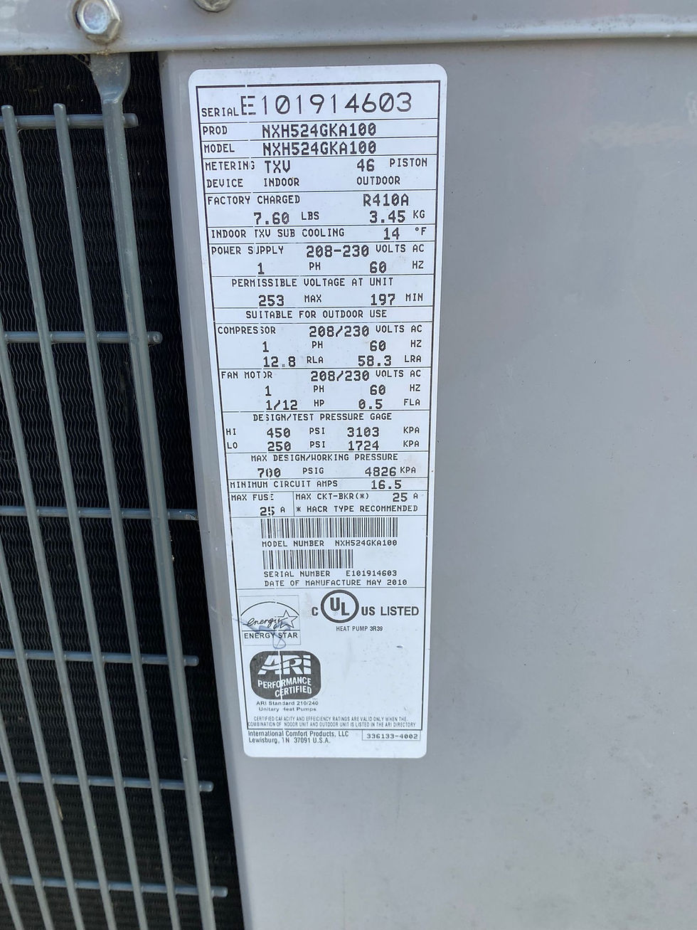 Thumbnail: USED NXH524GKA 2 Ton 15 SEER Heat Pump Performance